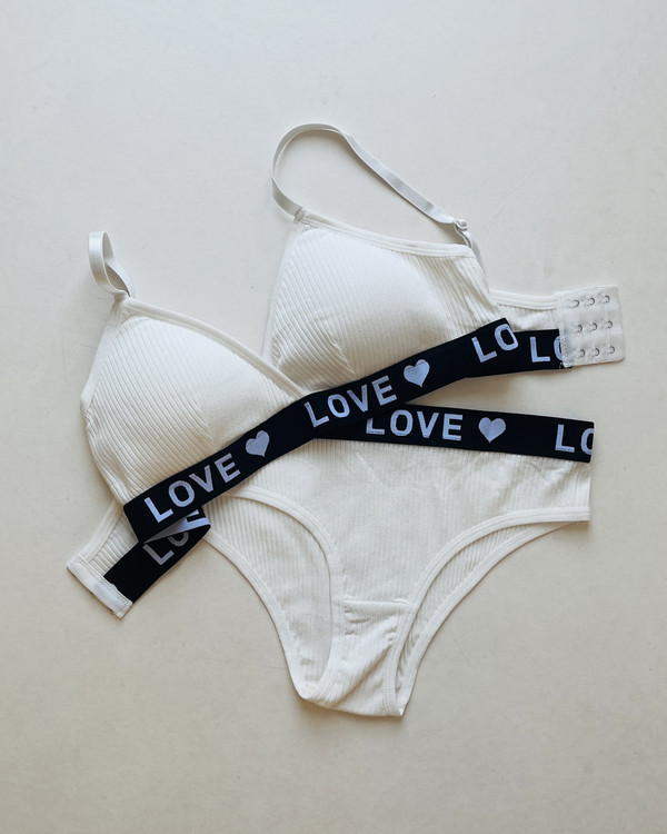 ست سوتین و شورت کبریتی دخترانه کاپ مثلثی