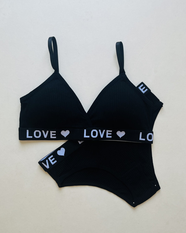 ست سوتین و شورت کبریتی دخترانه کاپ مثلثی