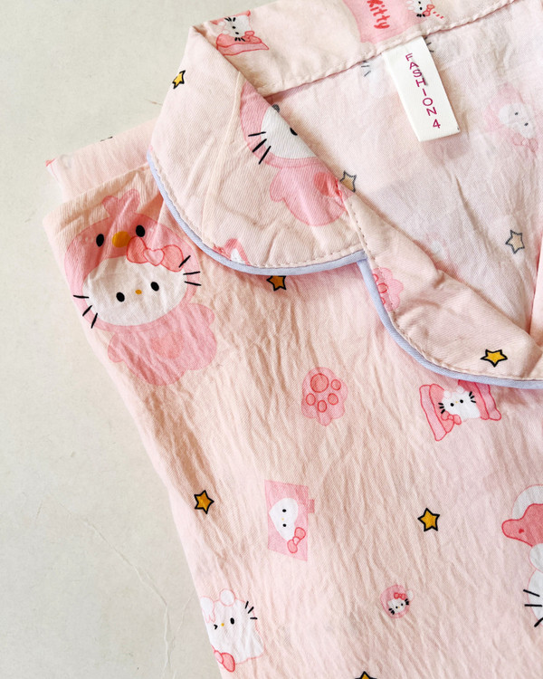 ست راحتی نخ موسلین زنانه آستین بلند طرح