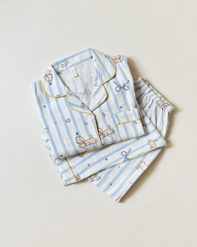 ست بلوز و شلوار زنانه فانتزی نخ موسلین