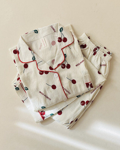 ست بلوز و شلوار راحتی جلو دکمه