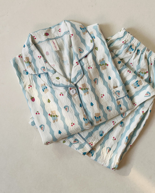 ست نخ موسلین بلوز و شلوار