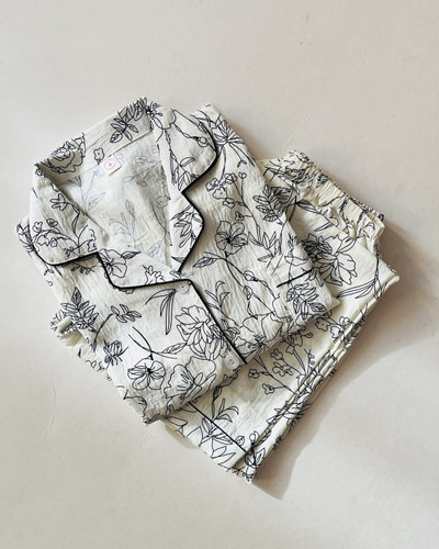 ست بلوز و شلوار نخی