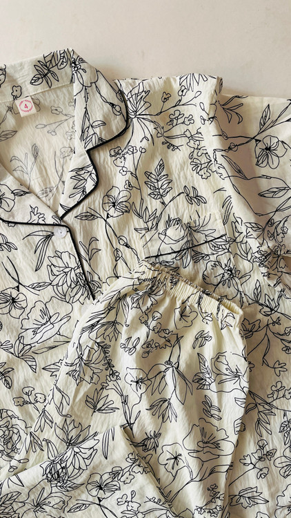 ست بلوز و شلوار نخ موسلین زنانه