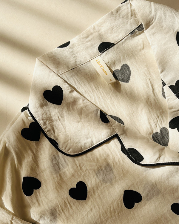 ست دو تیکه بلوز و شلوار آستین بلند نخ موسلین