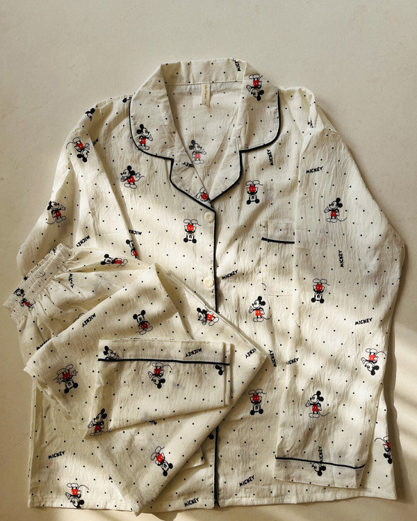 ست بلوز و شلوار زنانه فانتزی نخ موسلین