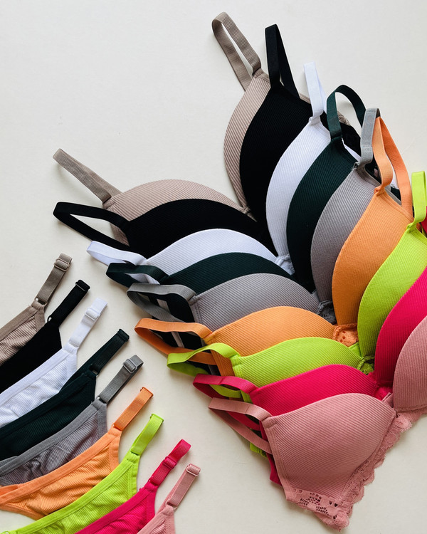 خرید ست سوتین اسفنجی و شورت دخترانه شیک و فانتزی وارداتی