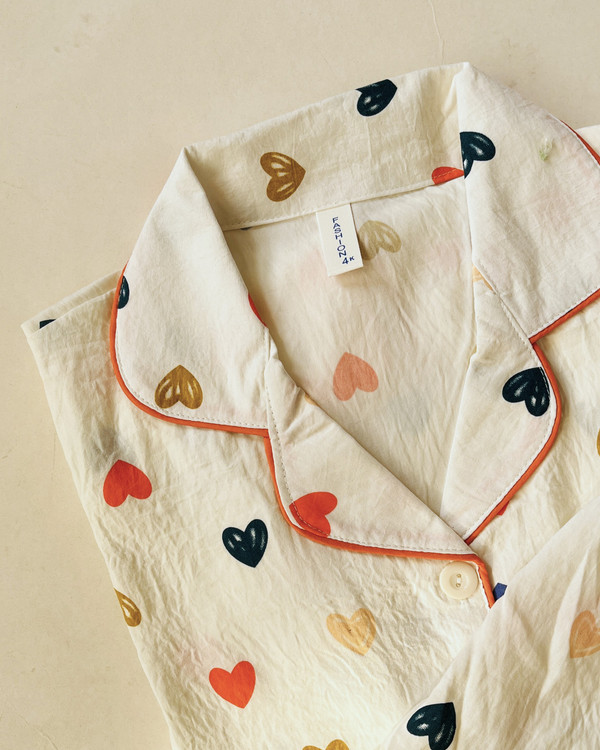 ست سه تیکه بلوز، شلوار و شلوارک نخ موسلین آستین کوتاه