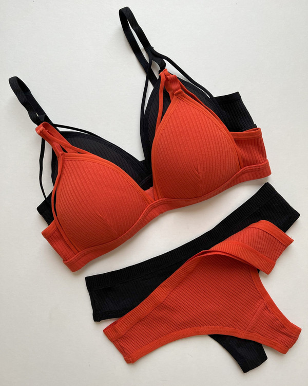 ست اسفنجی کبریتی هارنسی و شورت لامبادا