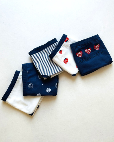 شورت نخی دخترانه توت فرنگی