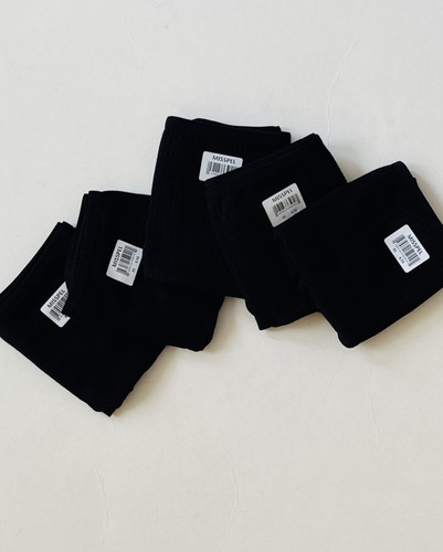 شورت میسپل Misspel نخی کبریتی تک رنگ مشکی زنانه XL- کد P89