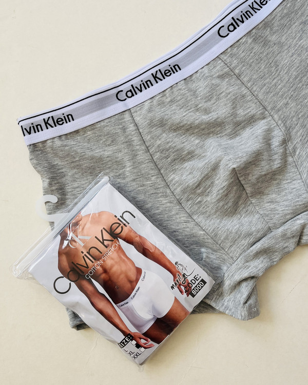 شورت مردانه نیم پا نخی کلوین کلاین طوسی